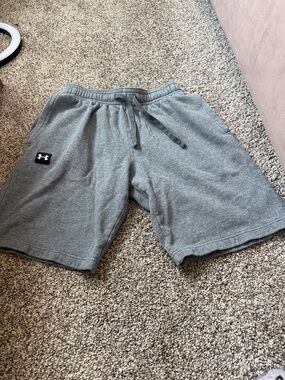 Under Armour Men's Heather Gray Athletic Fleece Shorts